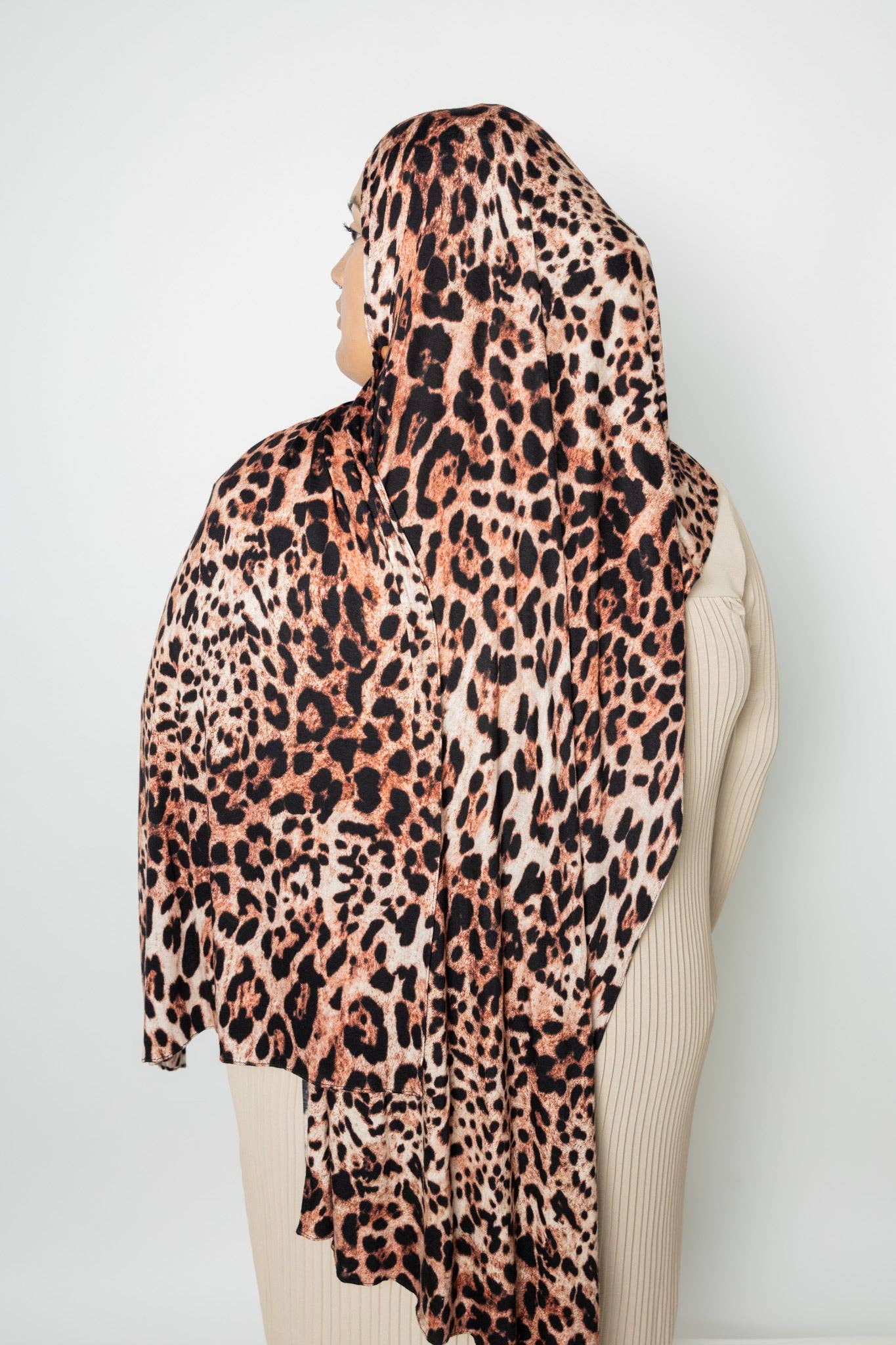 The Mocha Muse Leopard Jersey Hijab