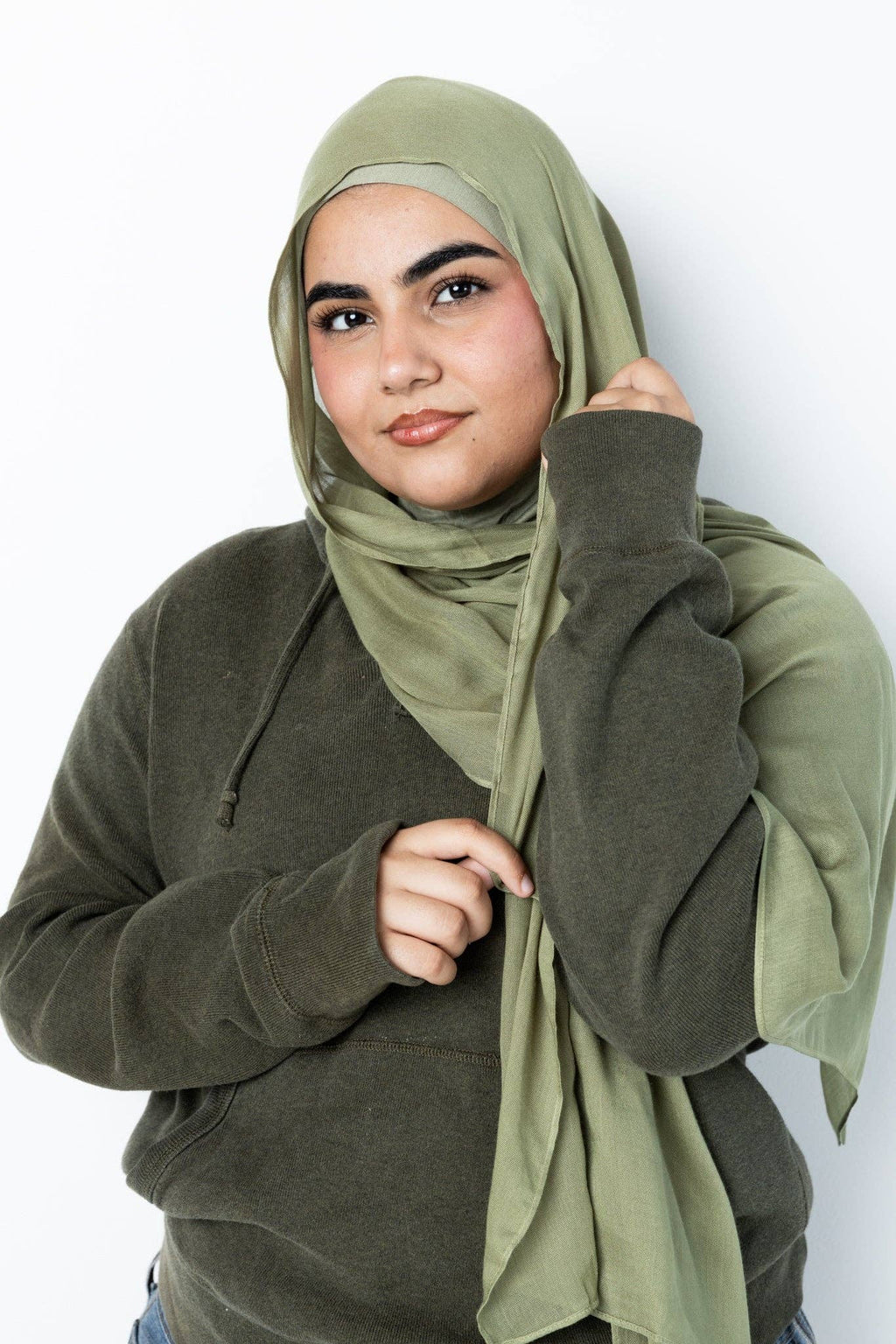 The Olive Serenity Modal Hijab