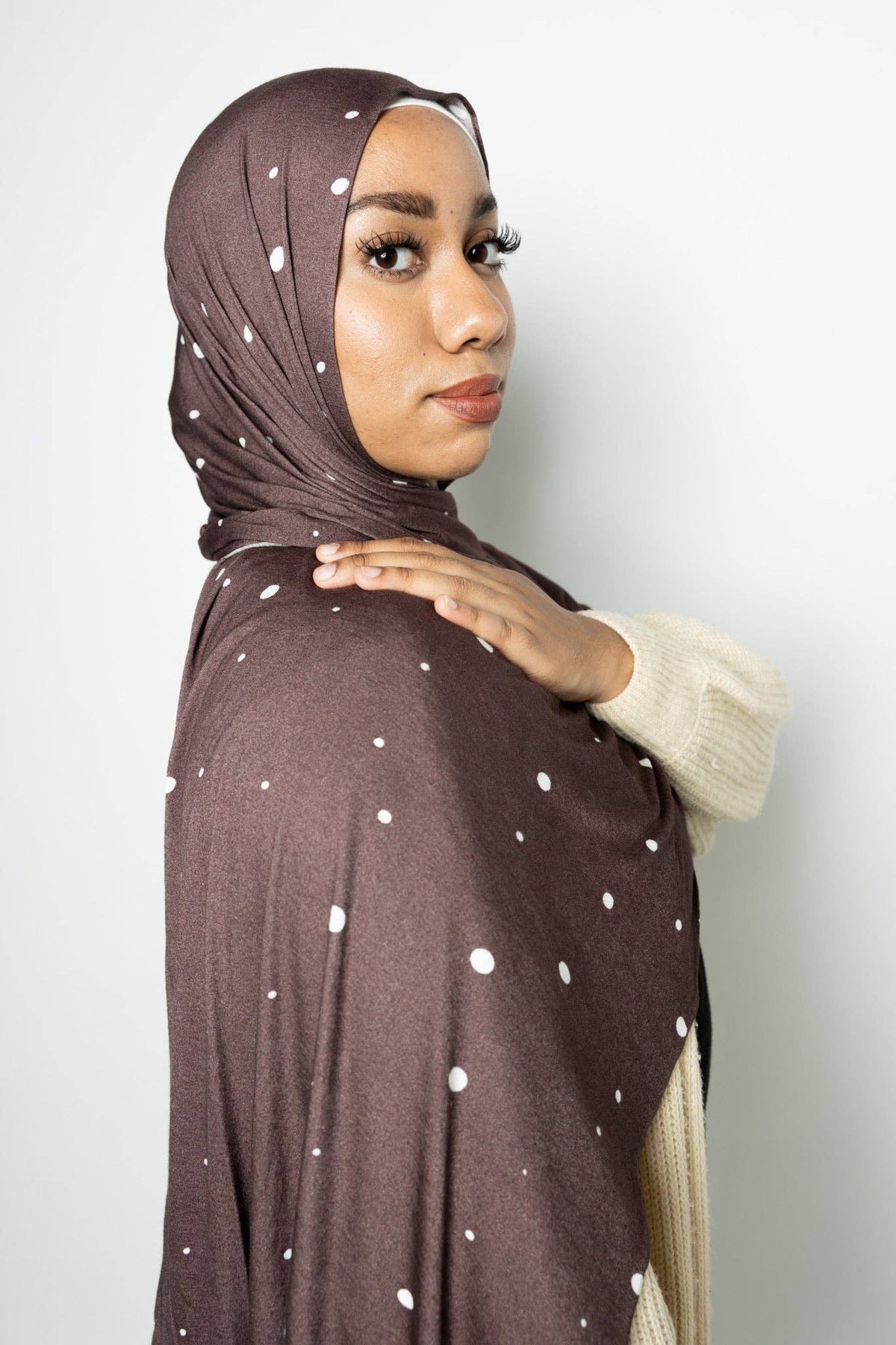 The Cocoa Confetti Jersey Hijab