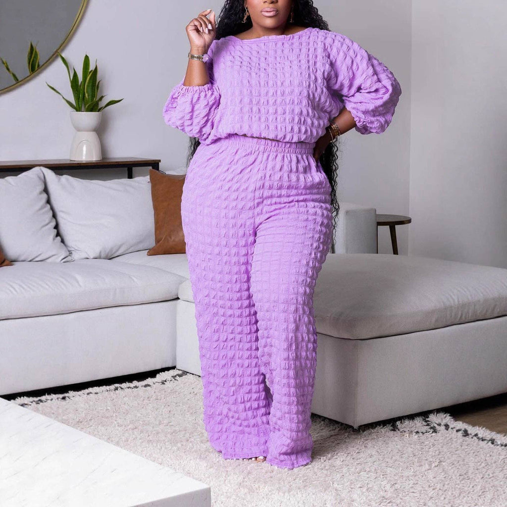 The Effortless Luxe Textured Two-Piece Set