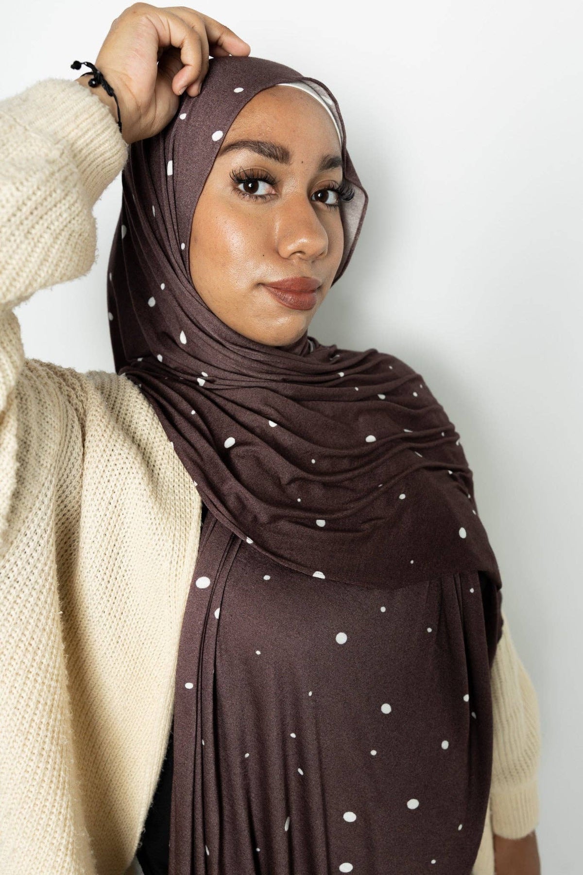 The Cocoa Confetti Jersey Hijab