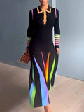The Color in Motion Modest Maxi Dress
