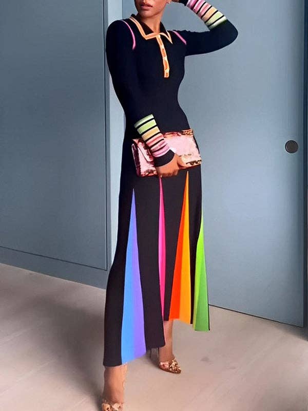 The Color in Motion Modest Maxi Dress