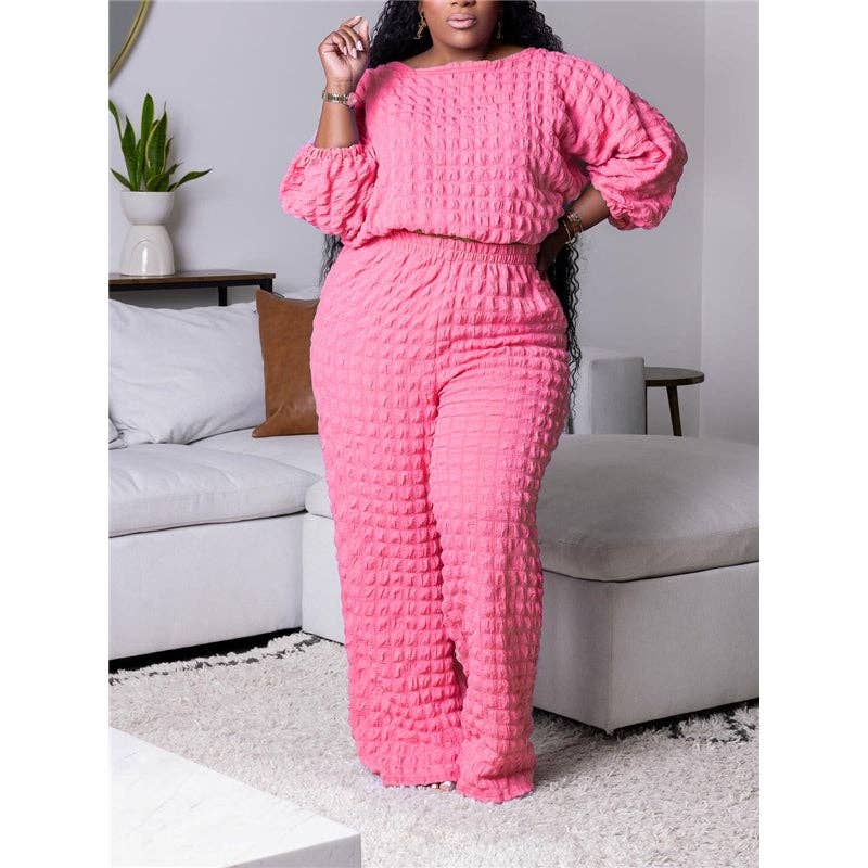 The Effortless Luxe Textured Two-Piece Set