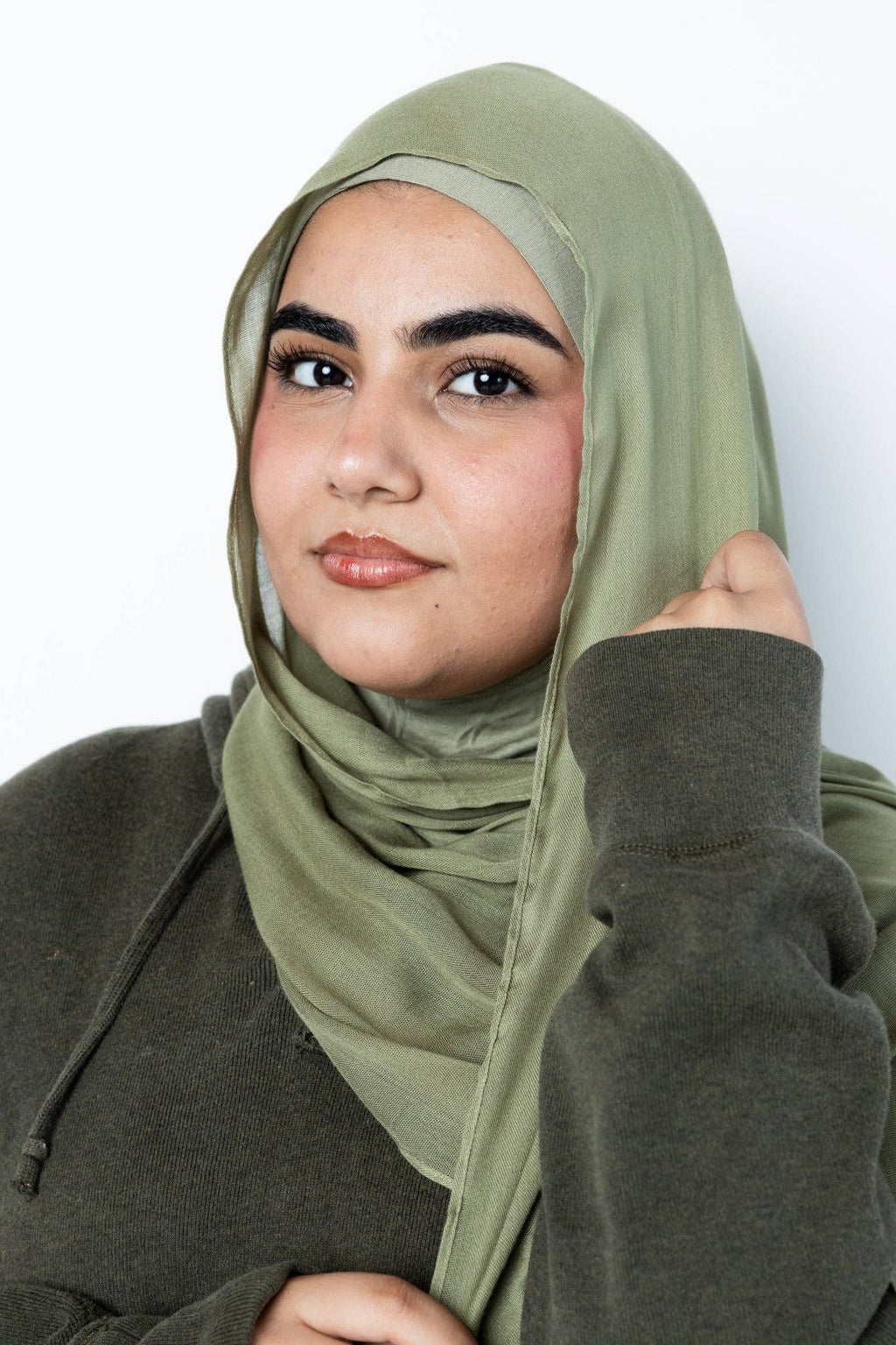 The Olive Serenity Modal Hijab