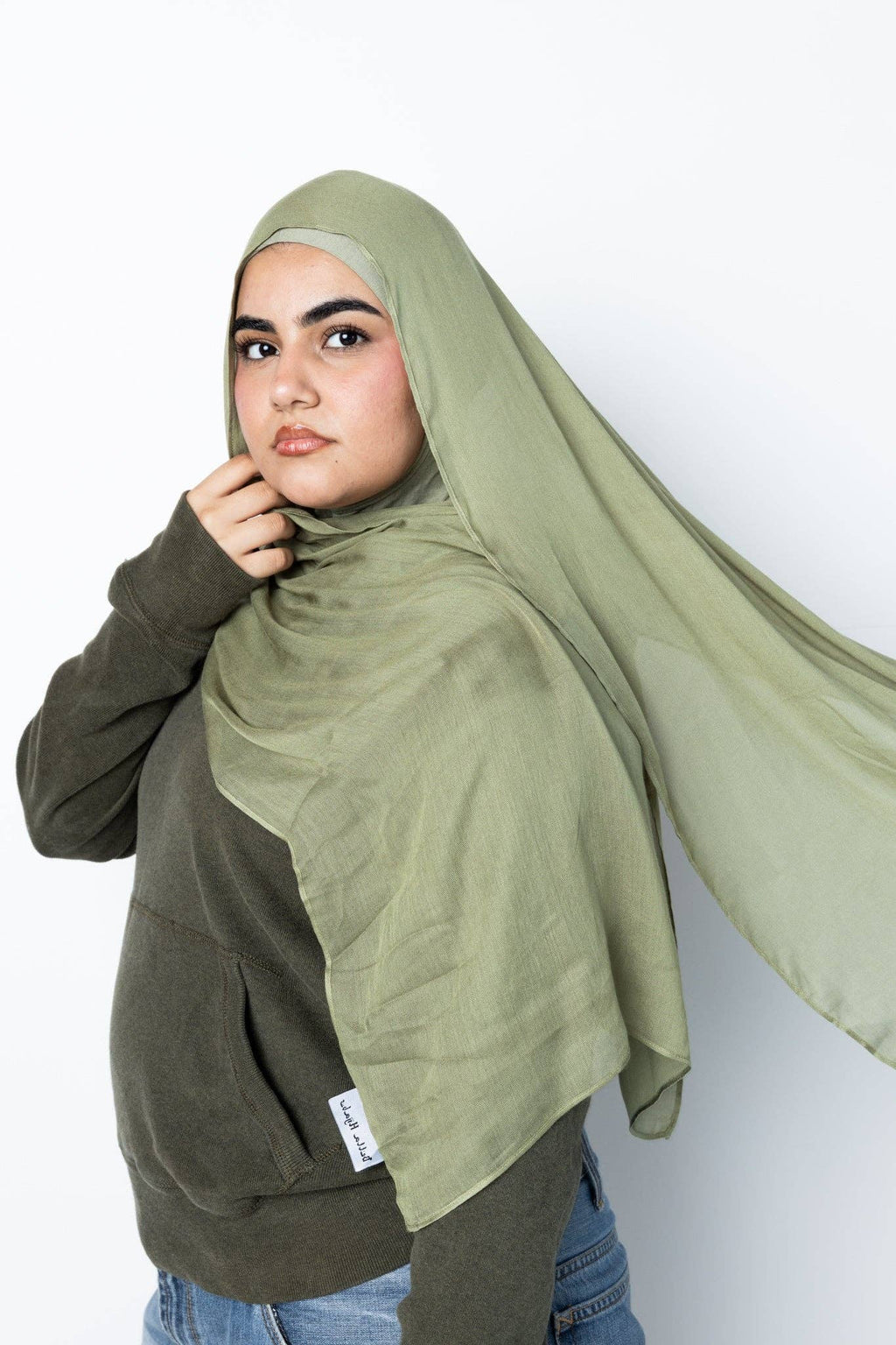 The Olive Serenity Modal Hijab