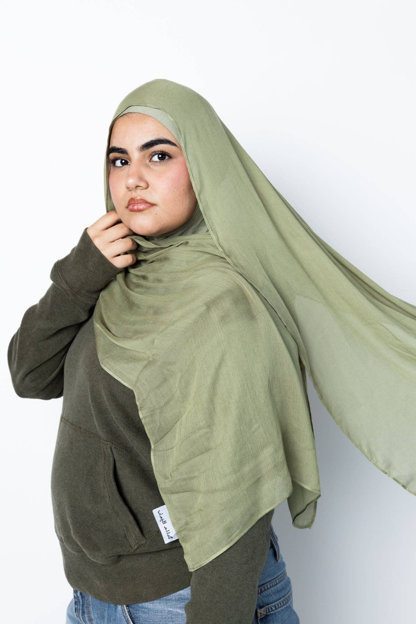The Olive Serenity Modal Hijab