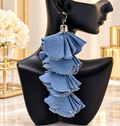 The Denim in Bloom Earrings 💙