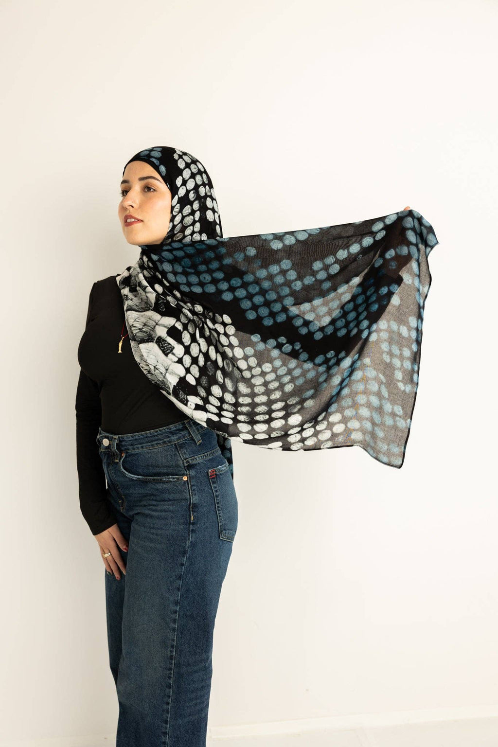 The Midnight Mosaic Modal Hijab