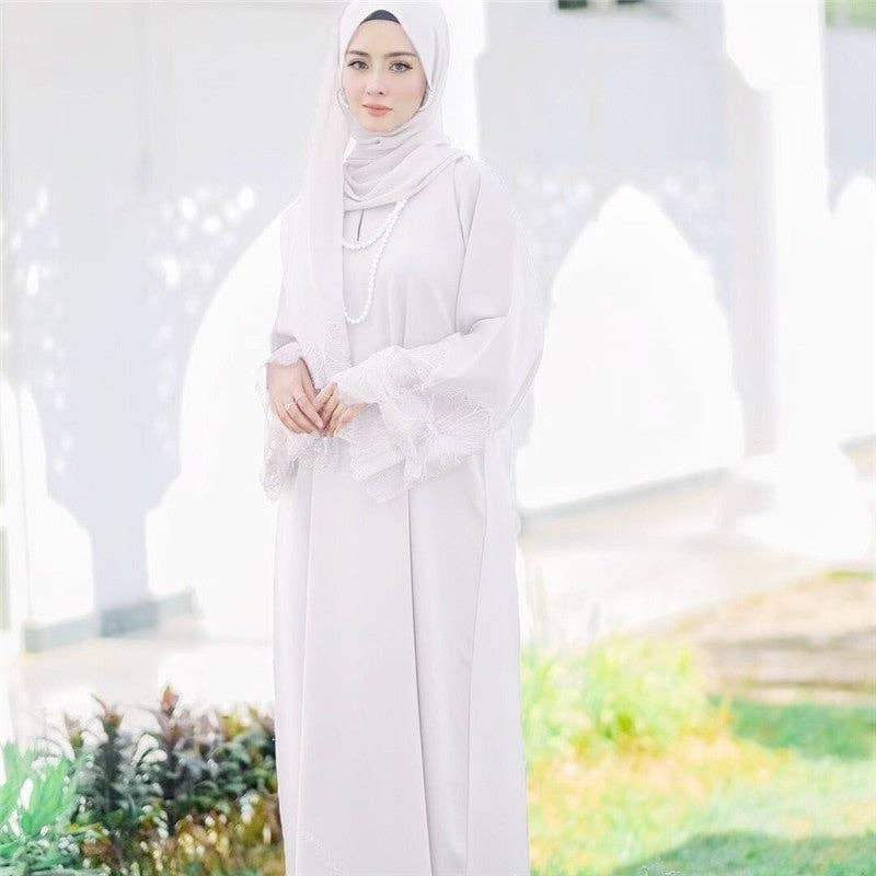 The Blush Grace Embroidered Abaya