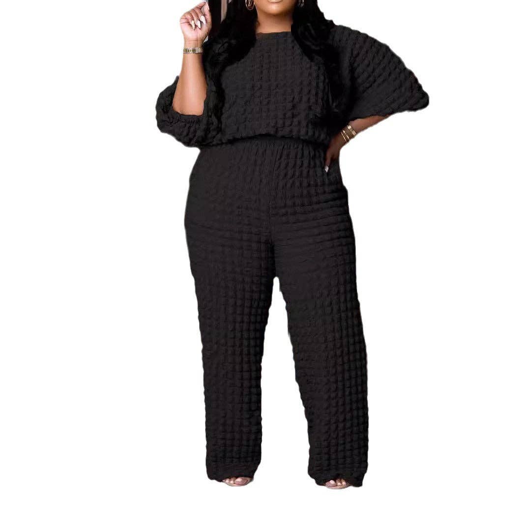 The Effortless Luxe Textured Two-Piece Set