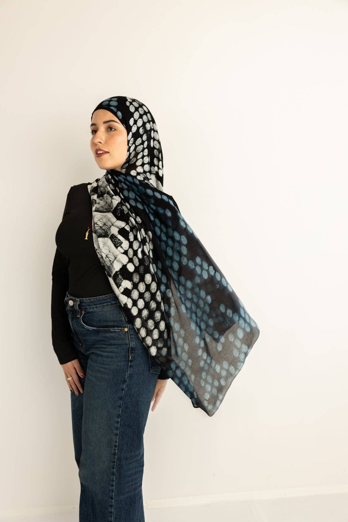 The Midnight Mosaic Modal Hijab