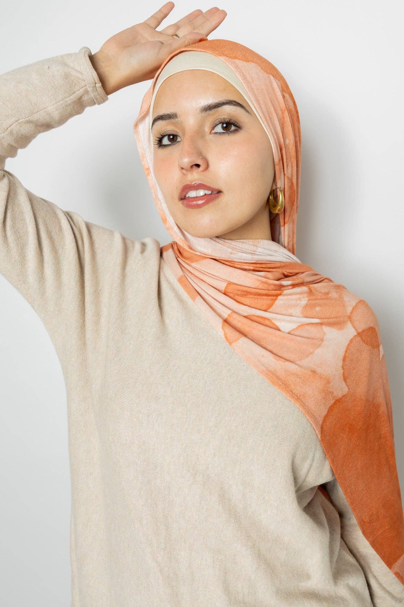 The Amber Bloom Jersey Hijab