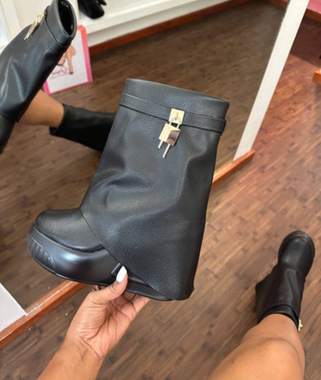 The Denim Lockdown Platform Bootie 🔒💙