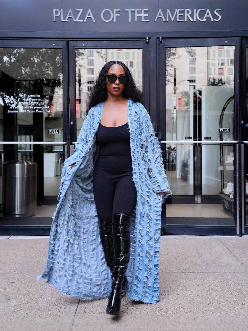 The Denim After Dark Statement Duster